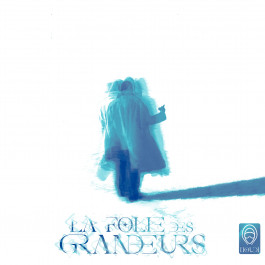 Design graphique, cover d'album fictive et alternative du projet La folie des grandeurs de Houdi, utilisation d'intelligence artificielle