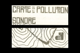 Carte réalisée en sérigraphie, pliée en position fermée 