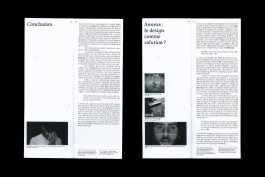 Mise en page d'une édition de design graphique, grille de textes, images