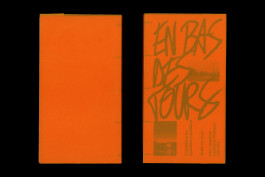 scan d'une édition de design graphique, couverture orange