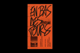 scan d'une édition de design graphique, couverture orange 