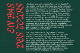 Design graphique, présentation du rendu de la typographie Blonne dans un paragraphe de texte