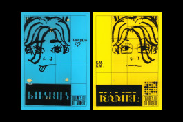 Design graphique, scans des affiches réalisées durant les ateliers avec les jeunes de la maison de squares au blosne à rennes