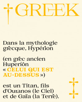 Hyperion, typographie à empattements élégante créée par Mathis Van Hecke, graphiste et illustrateur à Rennes, pensée pour des projets raffinés et impactants.