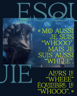 Esquie, typographie à empattements décorative créée par Mathis Van Hecke, graphiste et illustrateur à Rennes, inspirée de l’univers poétique de Clair-Obscur: Expédition 33.