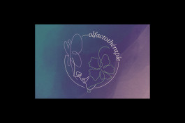 Carte de visite d’olfactothérapie conçue pour Nadège Zaouchkevitch par Mathis Van Hecke, graphiste et illustrateur à Rennes. 