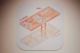 Plan illustrés réalisés pour la DIRPJJ de Rennes, représentant les bureaux et le quartier environnant