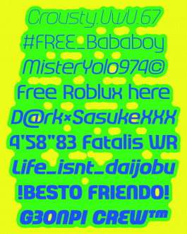 Coxinelle, typographie variable et inclusive créée par Mathis Van Hecke, graphiste et illustrateur à Rennes. 