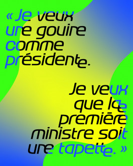 Coxinelle, typographie variable et inclusive créée par Mathis Van Hecke, graphiste et illustrateur à Rennes. 