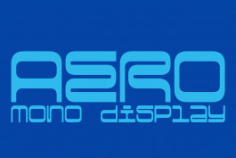 Aero Mono Display, typographie monospace open-source créée par Mathis Van Hecke, construite à partir d’une grille modulaire inspirée des typographies matricielles. 