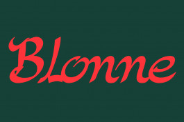 Design graphique, image de présentation de la typographie Blonne 