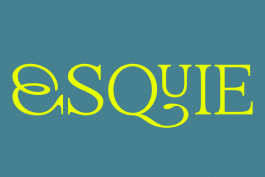 Esquie, typographie à empattements décorative créée par Mathis Van Hecke, graphiste et illustrateur à Rennes, inspirée de l’univers poétique de Clair-Obscur: Expédition 33. 