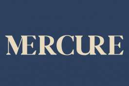 Design graphique, image de présentation de la typographie MERCURE 
